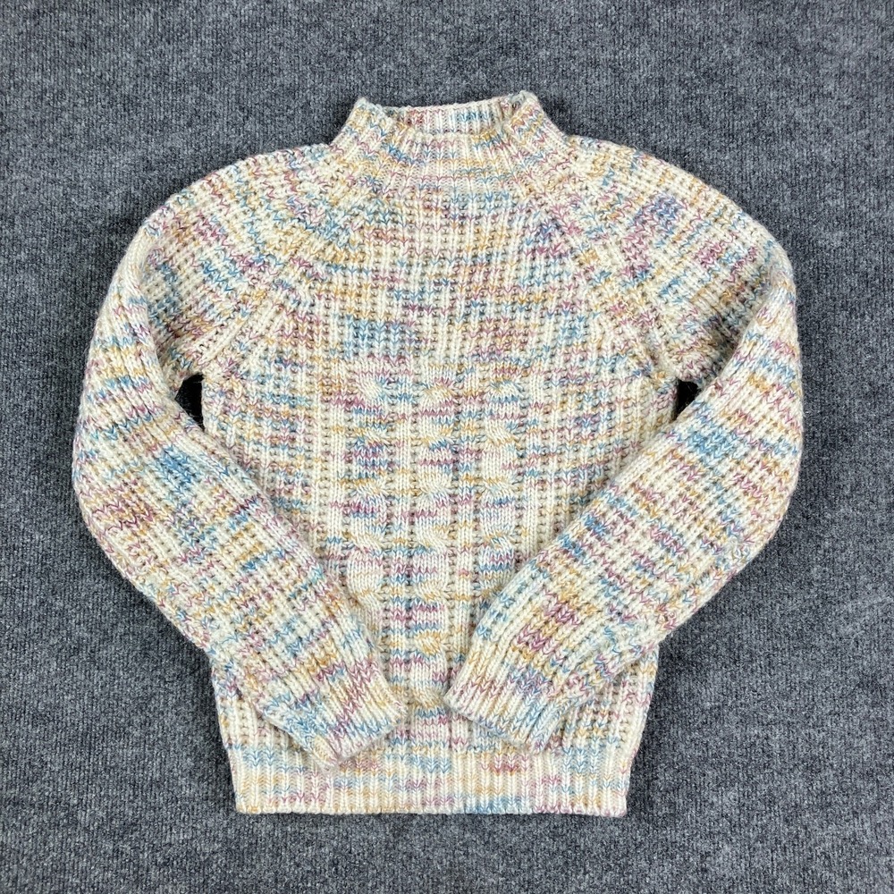 Georgie Porgie Sweater Womens Large Multicolor Chunky Knit Vintage‎ Y2K Pastel